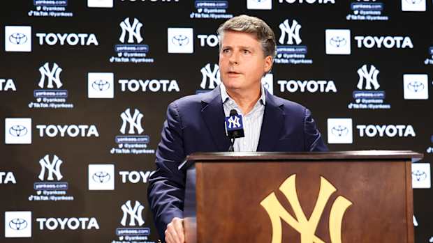 New York Yankees managing partner Hal Steinbrenner says no one is on the hot seat right now.